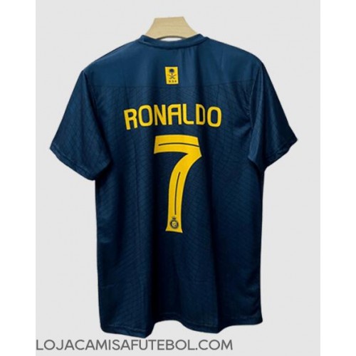 Camisa de Futebol Al-Nassr Cristiano Ronaldo #7 Equipamento Secundário 2023-24 Manga Curta
